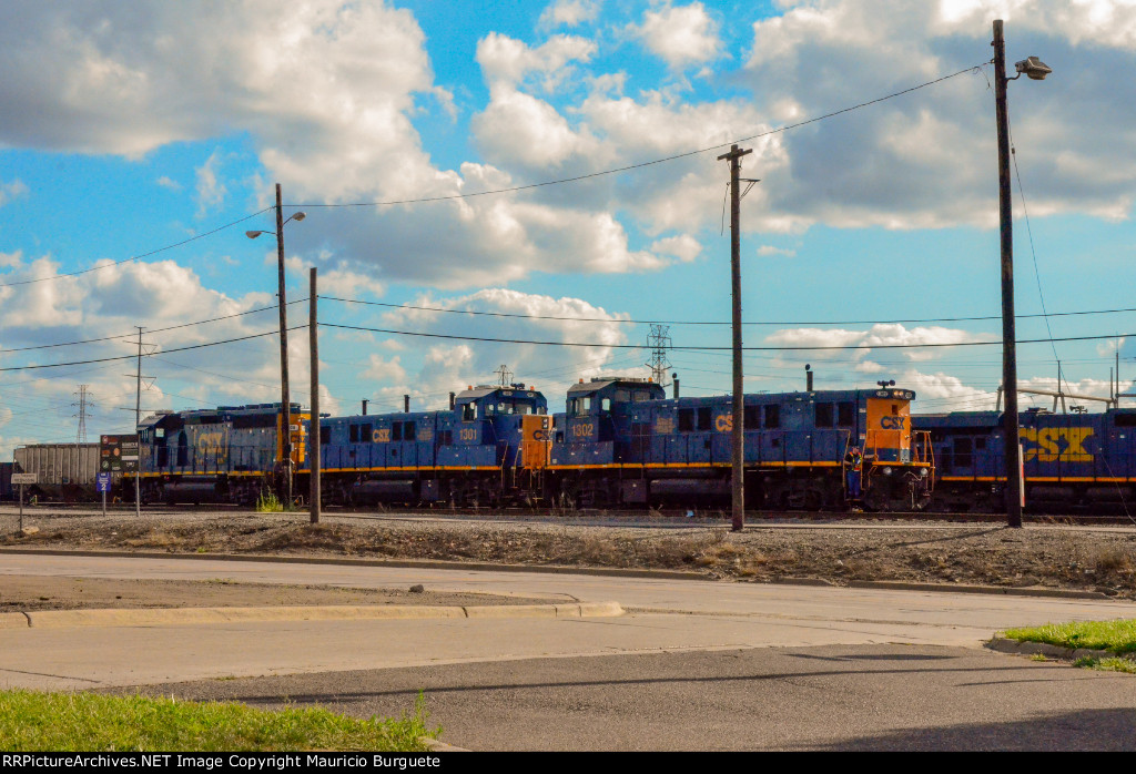 CSX Locomotives in the Yard